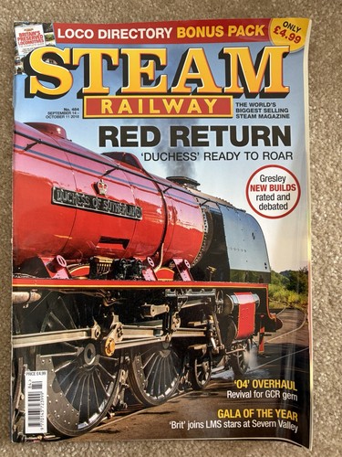 Steam railway magazine - steam, no