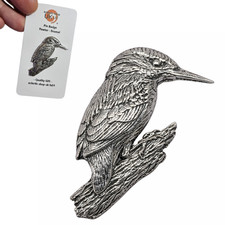 Kingfisher Pewter Pin Badge