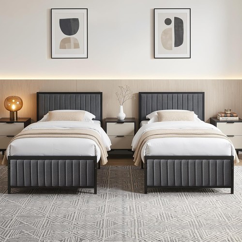 Single size bed frame set - of, 2
