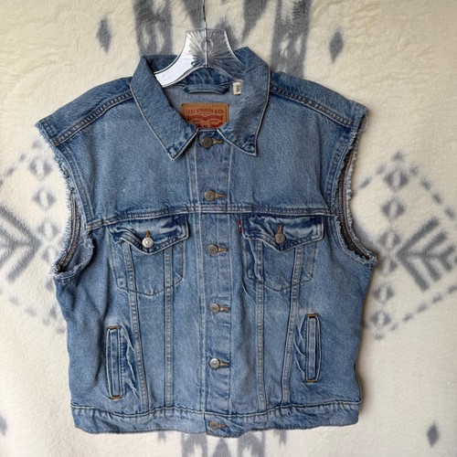 Levi men denim sleeveless - s,
