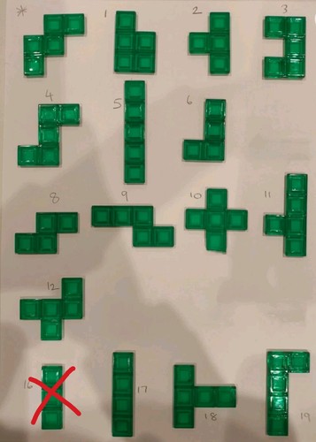 Blokus green spare pieces - blokus,