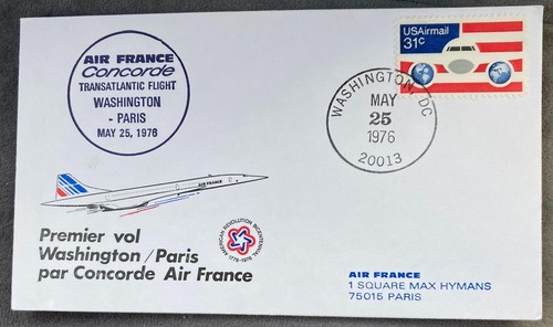 Concorde flown cover air - concorde,
