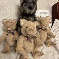 Charlie Bears Three Little Pigs & Huff Puff Boxed