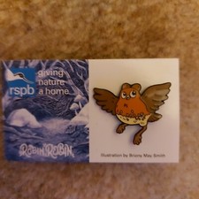 RSPB ROBIN ROBIN BADGE PIN