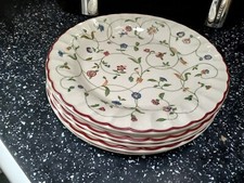 STAFFORDSHIRE OAKWOOD SALAD PLATES X 6