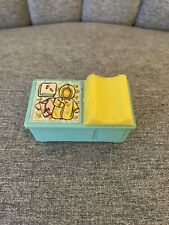 Vintage 70s Fisher Price Toys Little People House Blue baby changing table retro