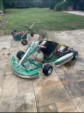 Tony kart twin engine gsx200 rpm tuned ? trailer dolly spare engine spare parts