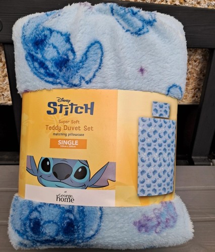 Stitch teddy fleece single - teddy,