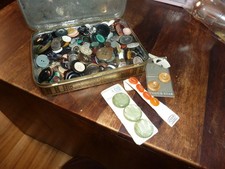 Cadbury Pinkie  Old  Tin Vintage containing  mixed Buttons