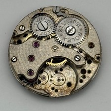 Rolex 15 Jewels Watch Movement 6407 Vintage Swiss Incomplete Parts Repair 23.7mm
