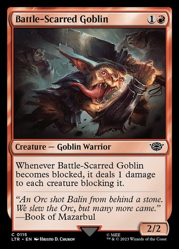 Battle scarred goblin - battle-scarred,