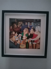 Beryl Cook - 'Karaoke'  In The Pub  print FRAMED