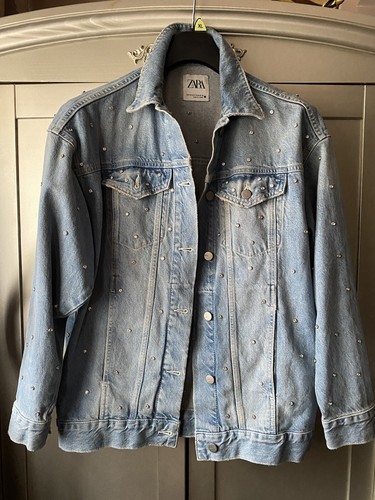 Zara jeans denim coat jacket - jeans,