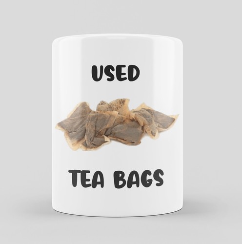 Used tea bag ceramic pot - bag,