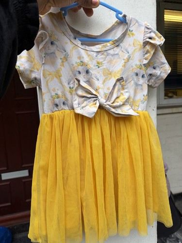 Girls yellow white - 6-7y, yellow/white