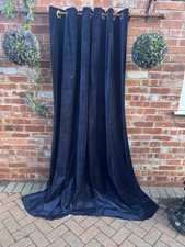 Navy Blue 100% Cotton Velvet