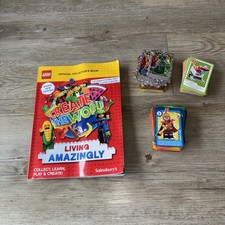 Lego Collector's Album. near COMPLETE  3 missing Sainsbury Create the World  