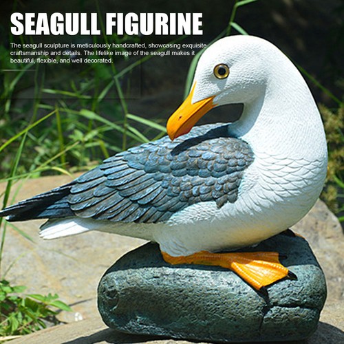 Resin seagull statue - seagull,