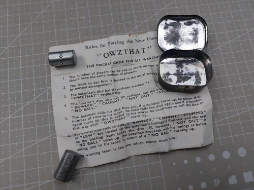Vintage owzthat cricket game - owzthat,