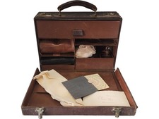 Vintage Medical Kit with Sphygmomanometer Obstetric Calculator Case