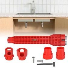 14 IN 1 FAUCET SINK BASIN INSTALLER PIPE WRENCH TAP SPANNER MULTIFUNCTION TOOL