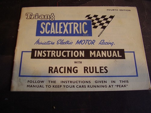 Vintage scalextric instruction - vintage,