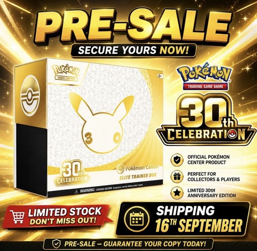 Presale pokemon center 30th - presale,
