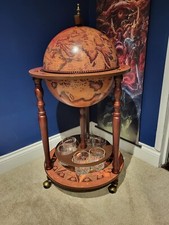 Vintage wine bar antique globe - bar,
