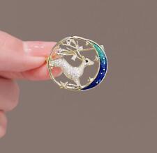 Art Deco Style Enamel Crystal