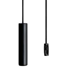 Black Bathroom Light Pull Cord, Contemporary Jet Black Cord and Ergonomic Handle