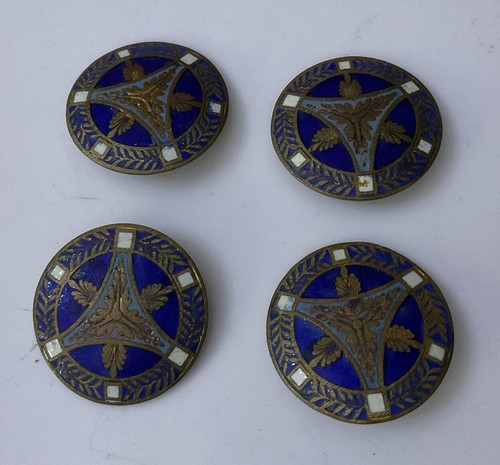 Vintage enamel buttons - vintage, 4
