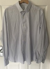 TM Lewin Shirt Size Men's Large Light Blue Long Sleeve In VGC