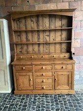 Lovely Large Pine Farmhouse Kitchen Dresser