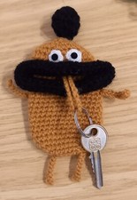 Little Big Mouth Monster Keyring Case Crochet SALE