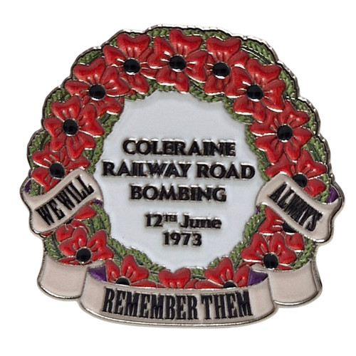 Coleraine railway road - railway, bombing