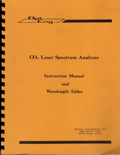 Optical engineering co2 - optical,