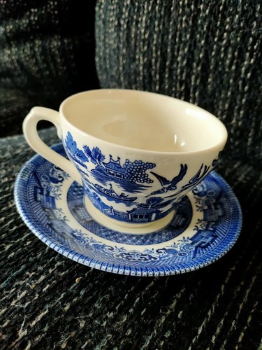Churchill blue breakfast cups - churchill,
