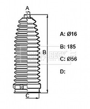 BORG & BECK Fr Steering Rack