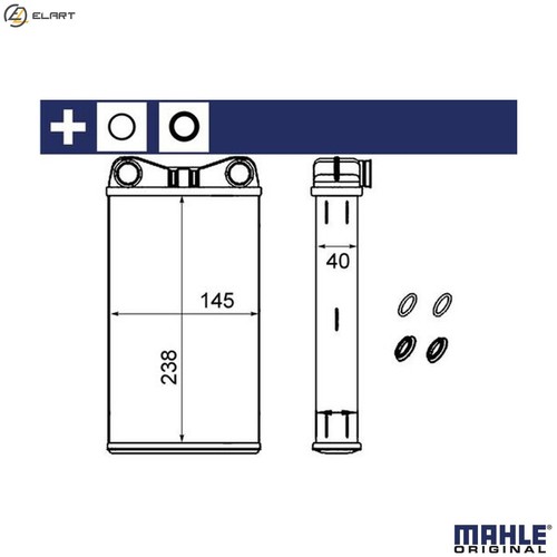 Heat exchanger interior - heat,