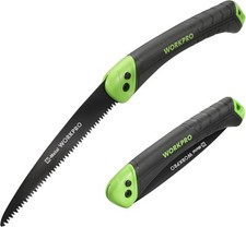 WORKPRO 7” Folding Hand Saw with Secure Lock  for Wood Gardening Soft Grip