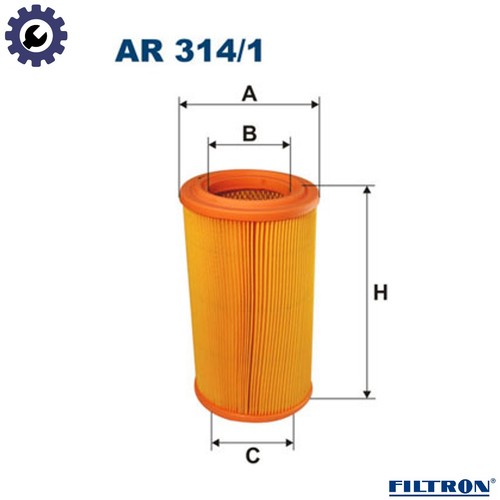 Air filter 314 for - filter, ar