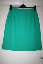 SIZE 14 VINTAGE EASTEX JADE GREEN PENCIL SKIRT