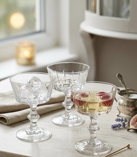 Set clear glass champagne - clear,
