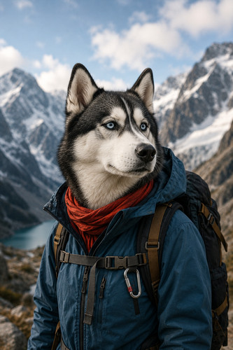 Husky alpine hiking gear - husky, in