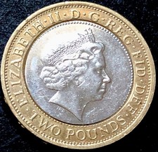 2013 £2 COIN MINT ERROR D.G &