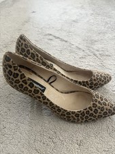 Atmosphere Ladies Leopard Print Court Shoes Size 6
