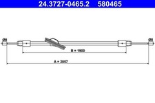 Parking brake cable ate - brake, fits