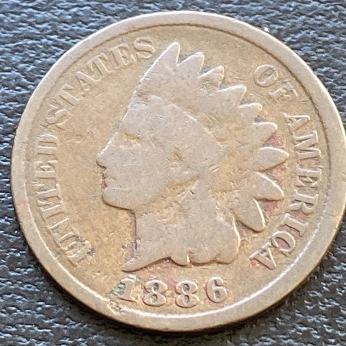 1886 indian head cent - indian,