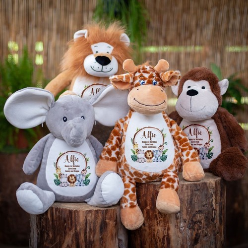 Personalised teddy bear jungle - bear,