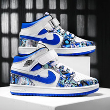 Boys Girls Running Trainers Kids Casual Sports Shoes Gym School Sneakers Size